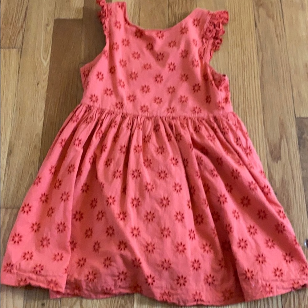 Knot orange summer dress 6